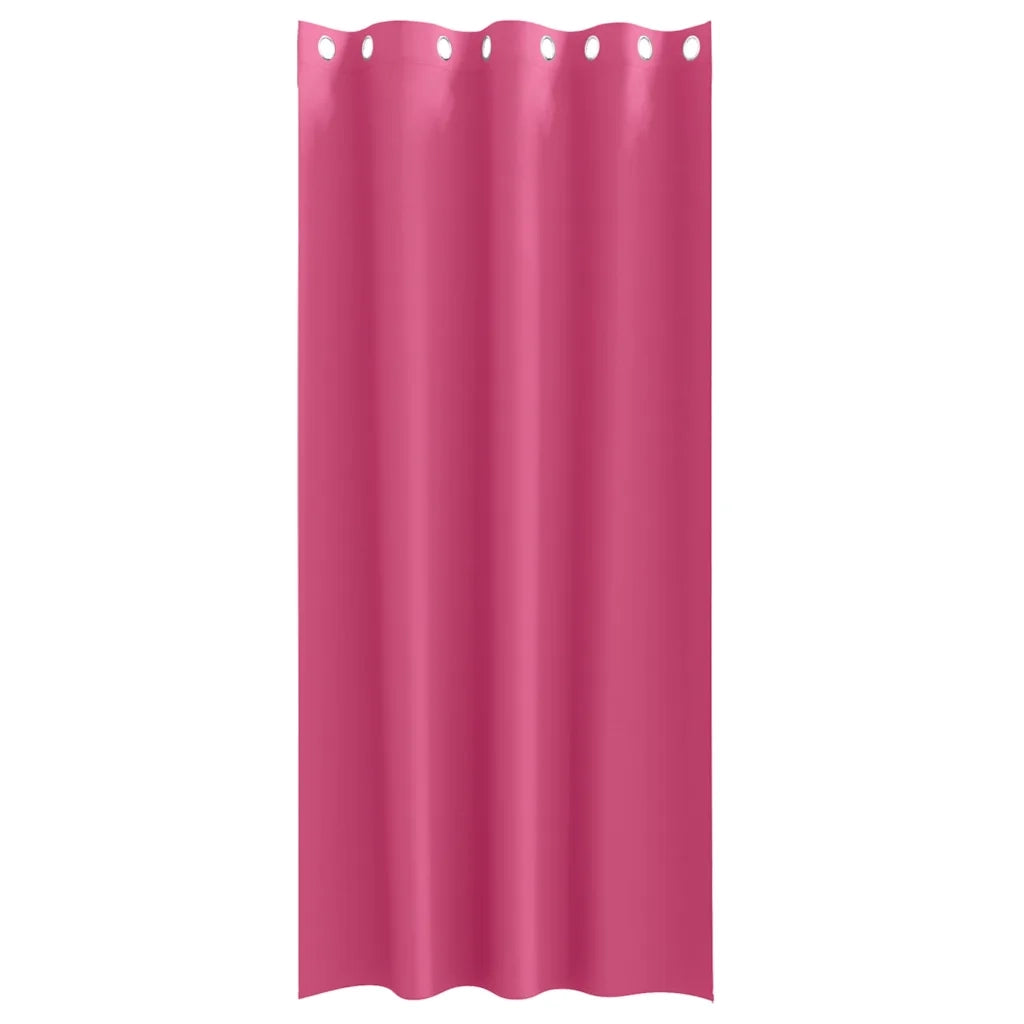 Tende Oscuranti | Tende Blackout con Anelli 2 pz Rosa Vivo 260 x 140 cm
