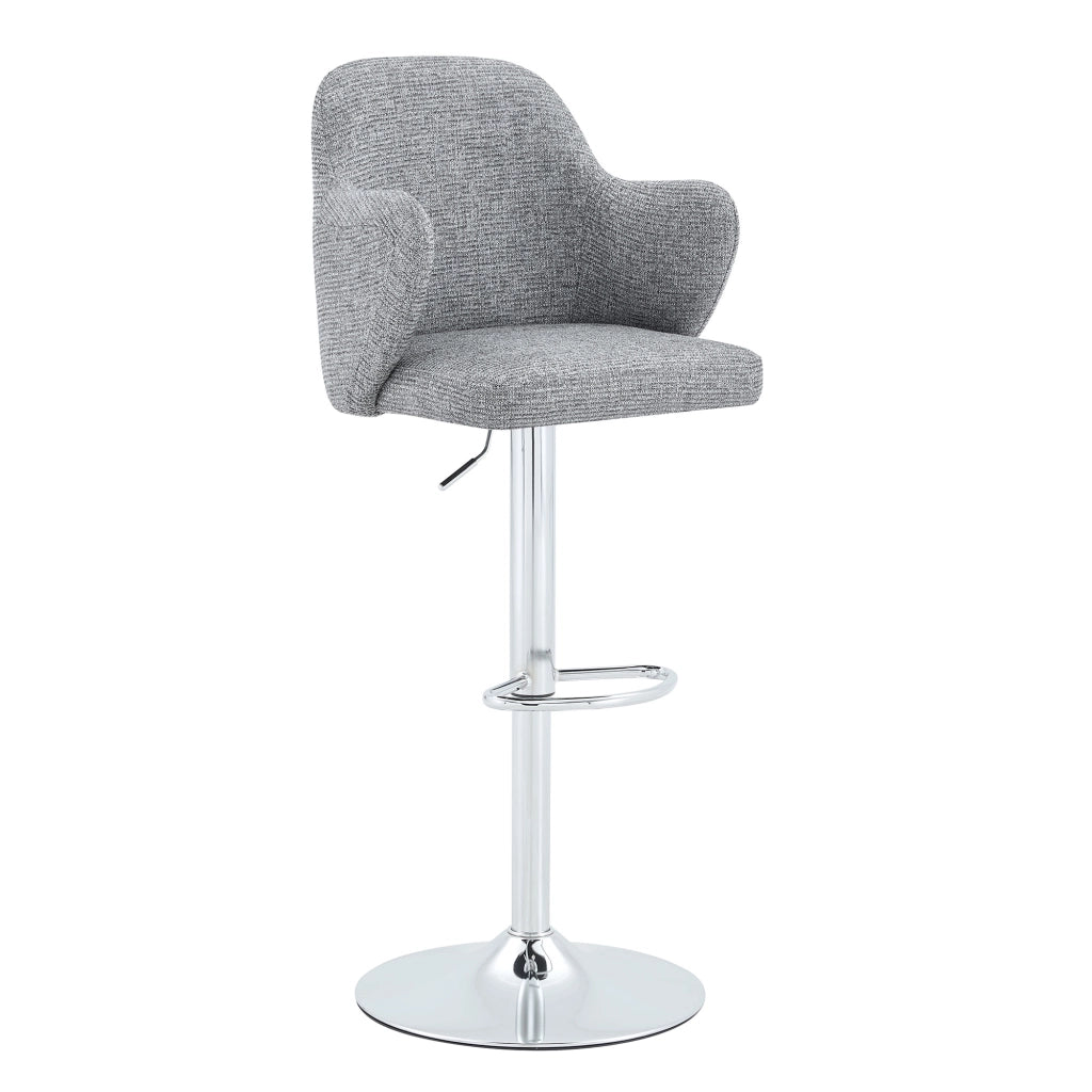 SGABELLO DA BAR Girevole e regolabile Set da 2 pezzi Grigio 88x49x54,5 cm