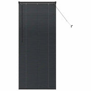Tendaggi a Veneziana | Tenda a lamelle Nero 175 x 80 cm Alluminio