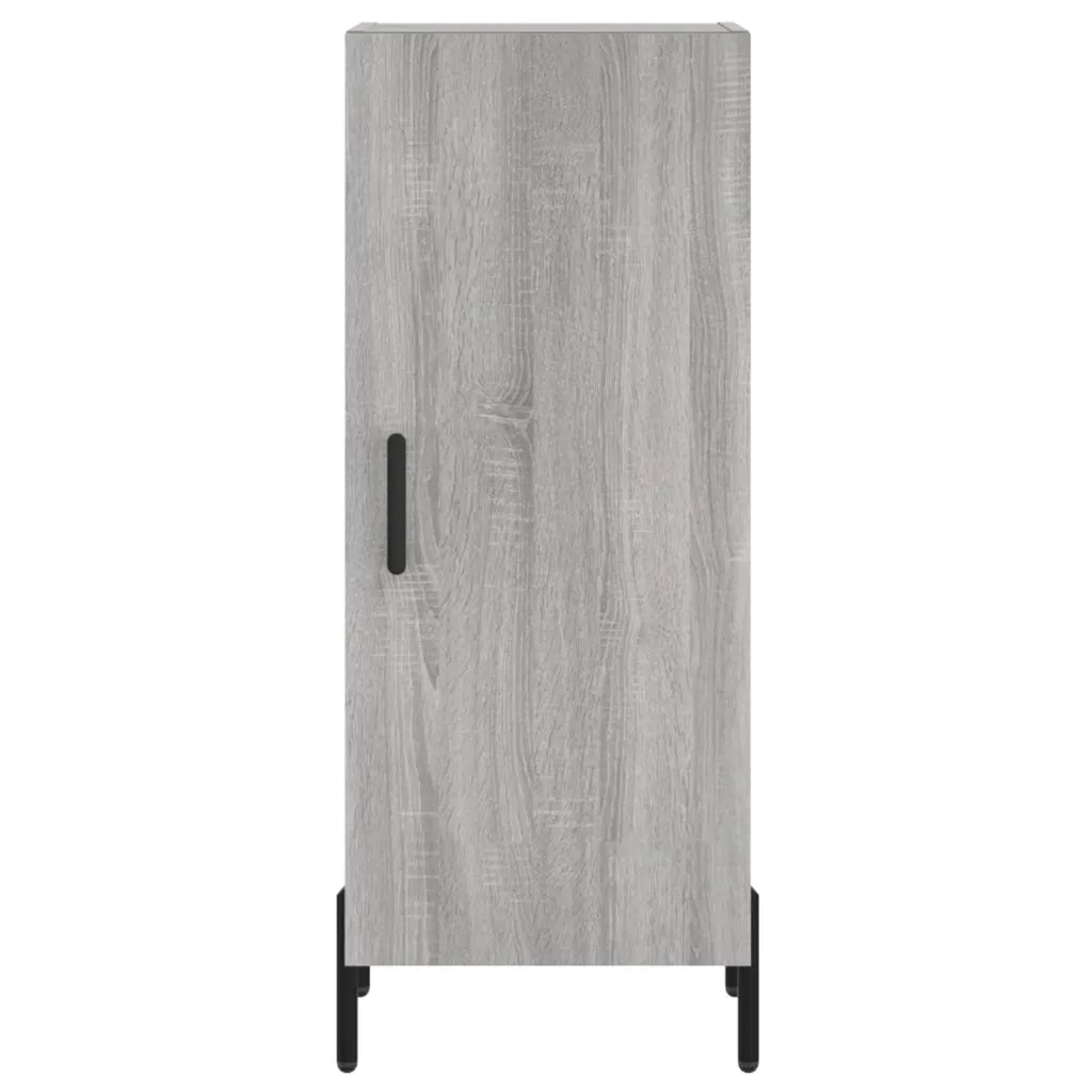 Credenza | Madia | Buffet da pranzo | Armadio da pranzo Grigio Sonoma 34,5x34x180 cm in Legno Multistrato