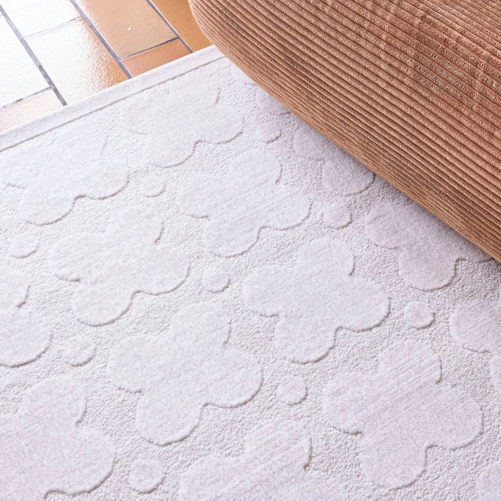Tappeto da interno motivo grafico crema