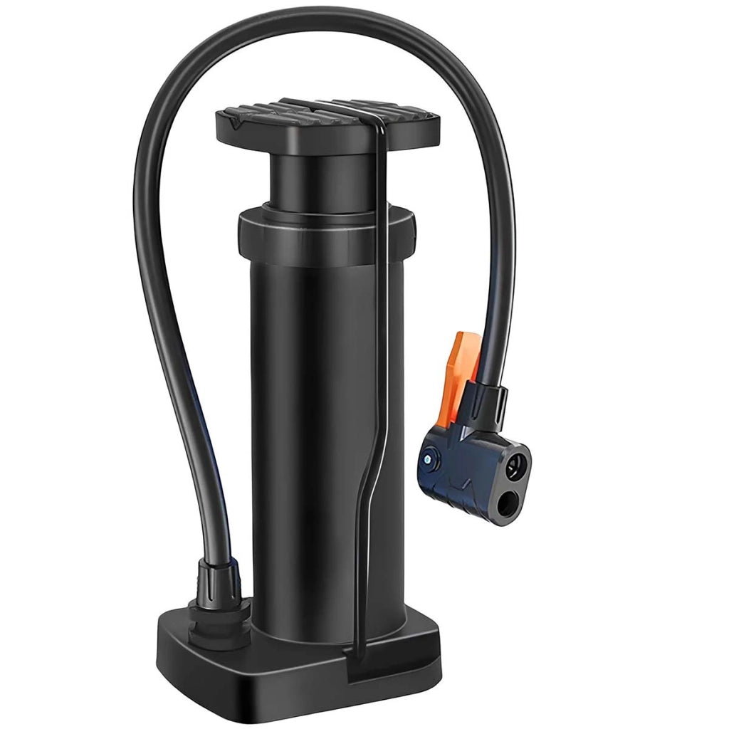 Mini pompa a pedale manuale 17 cm portatile, versatile e pratica Nero Avizar