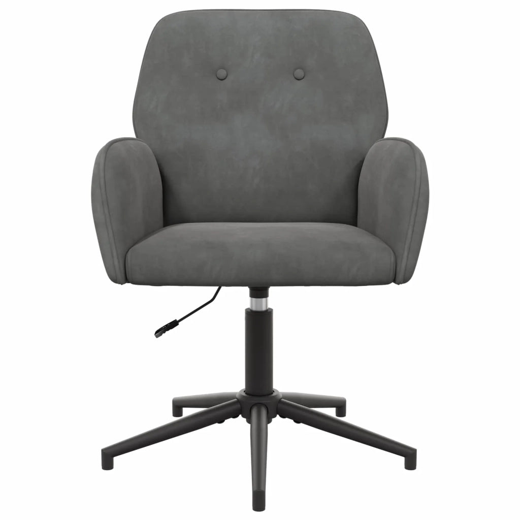 Sedie da scrivania girevoli 6 pz 54 x 55 x 90 cm Grigio Scuro 3428340