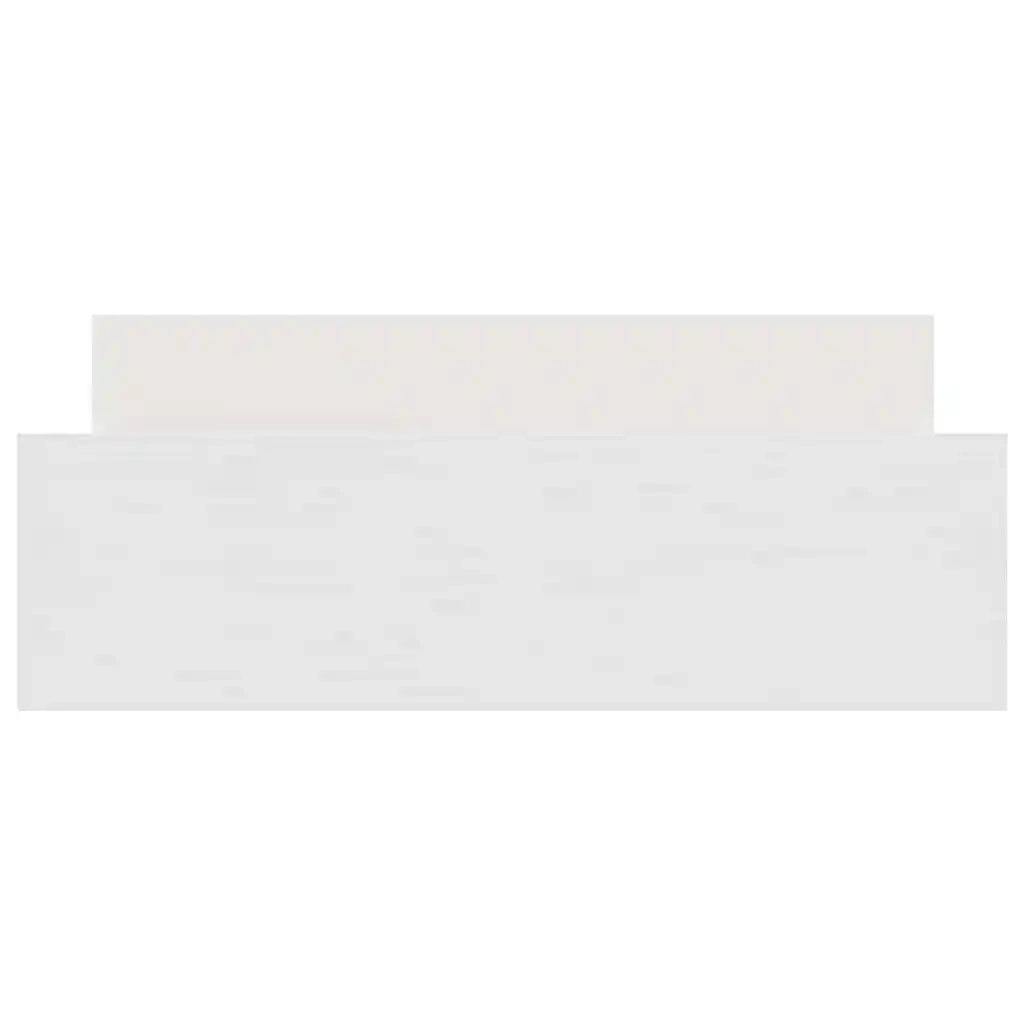 Giroletto con Testiera e Pediera-Struttura Letto Bianco 135x190 cm