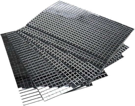 Set di specchi in mosaico 600 pezzi - autoadesivi - 5 mm quadrato - vetro reale - artigianato - ideale per specchi - mosaico di specchi