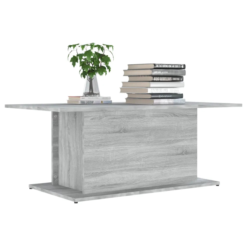 Tavolino da Salotto Grigio Sonoma 102x55,5x40 cm in Truciolato 813093