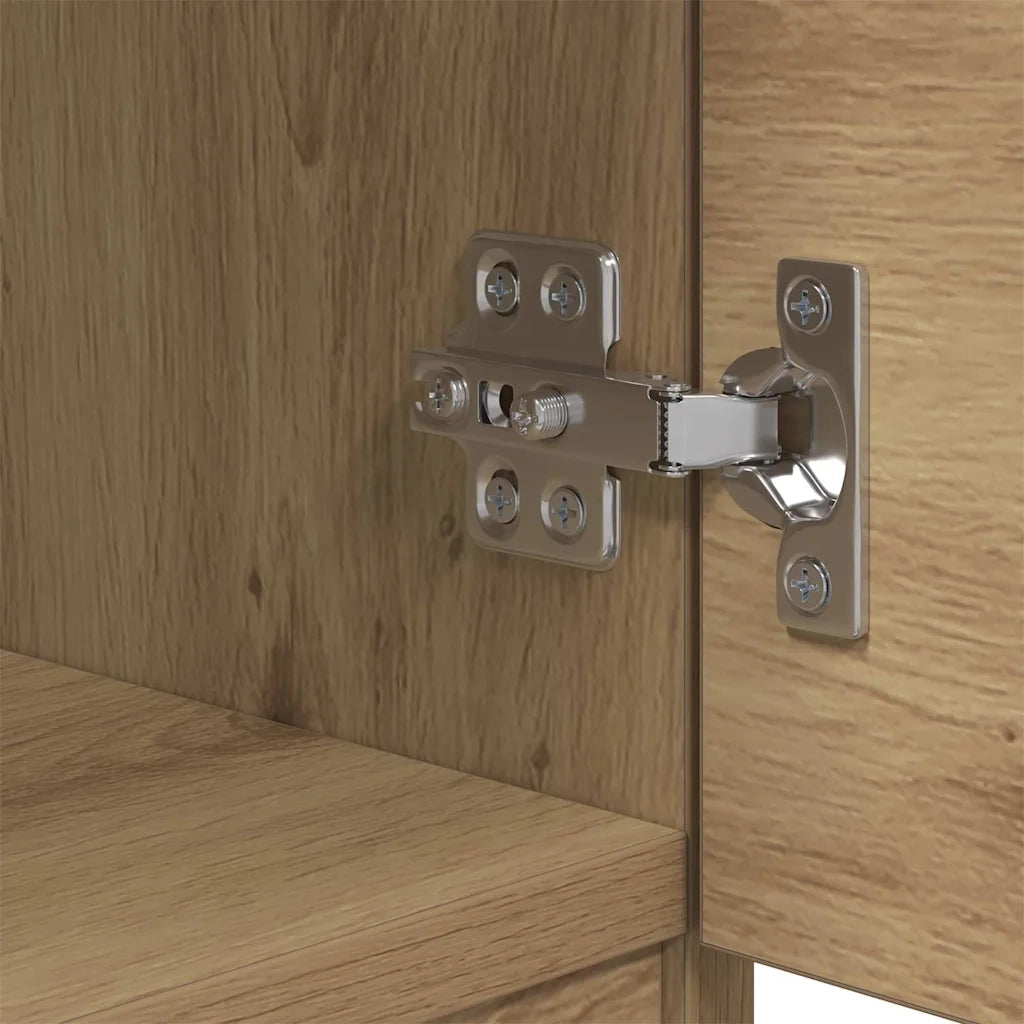 Armadietto per letto 2 pcs Rovere artigianale 40 x 39 x 40cm 880499