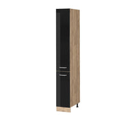 Vicco Armadio da farmacia Nero lucido 30 cm