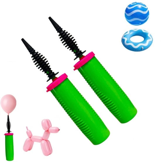 Pompa per palloni - Pallone - Pompa per palloni manuale a doppia azione - Pompe per palloni - Inflatore per palloni - Inflatori per palloni manuali - Pompa per palloni - 2 pezzi