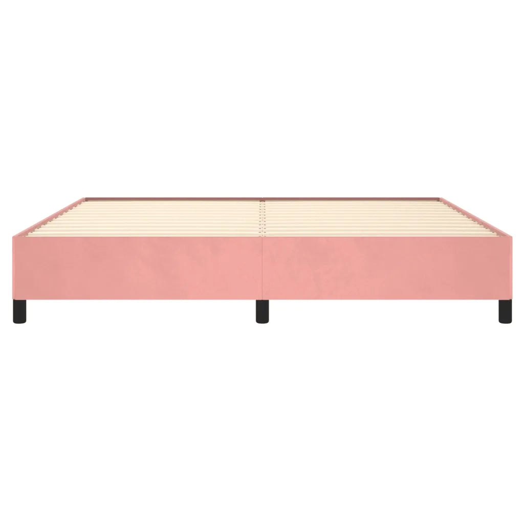 Giroletto-Struttura Letto Rosa 200x200 cm in Velluto 133024