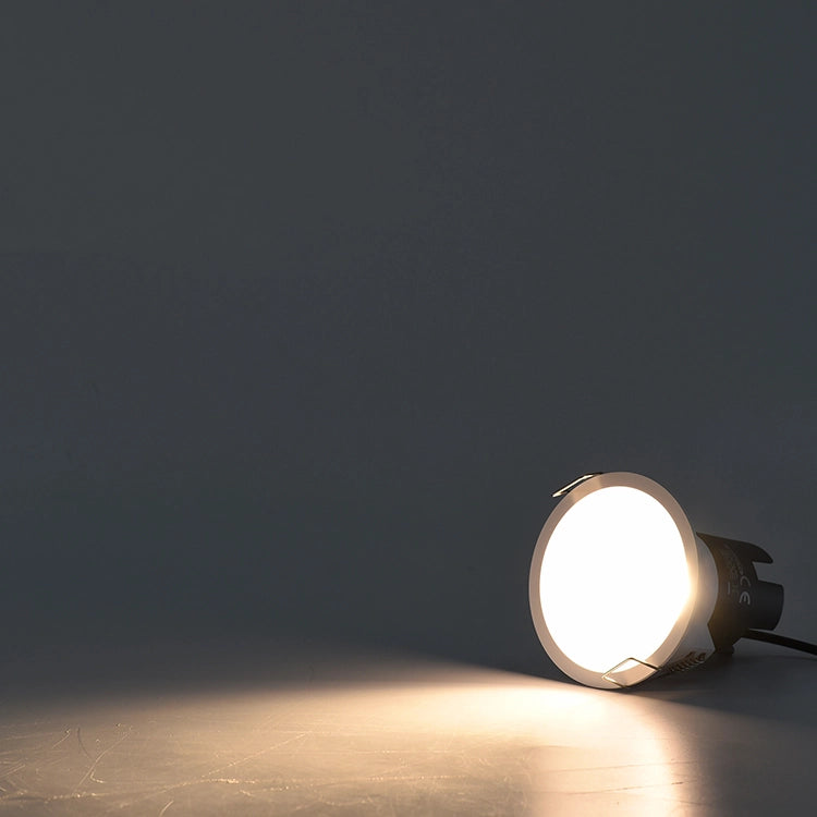 FARETTO LED DA INCASSO 5W ALTA LUMINOSITA' DESIGN MODERNO TONDO IN ALLUMINIO BIANCO - ILLUMINAZIONE ACCOGLIENTE 3000K