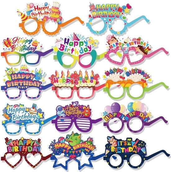 Bracciali da Festa per Fotocamere - 28 Stuks - Bracciali da Papier - Accessori per Fotocamere - Articoli per Feste - Disegni Colorati - Elementi Divertenti - Accessori per Feste