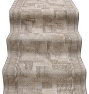 Passatoia Scala Scalinata Ingresso 67x80 Cm Bordata Tappeto Corridoio Gradini Antiscivolo Beige