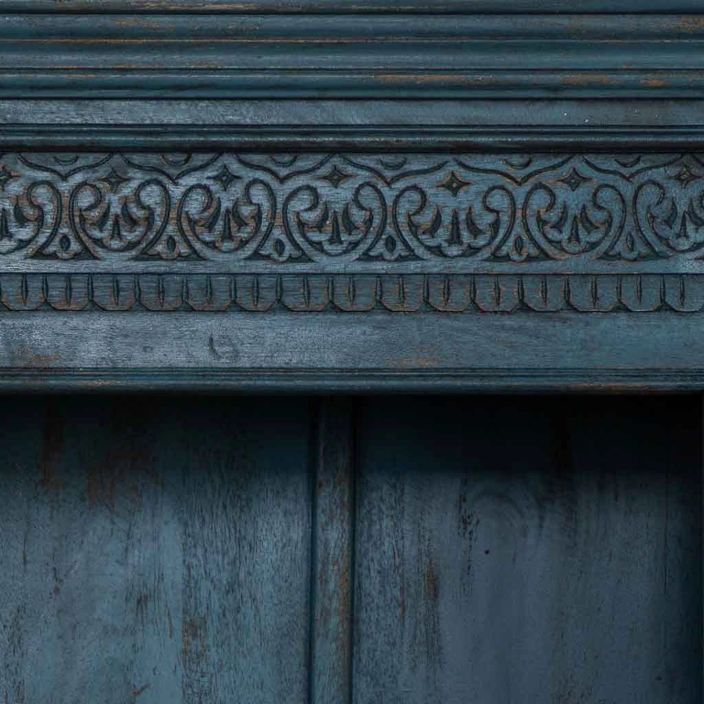 Libreria in legno blu 100x40x180h cm