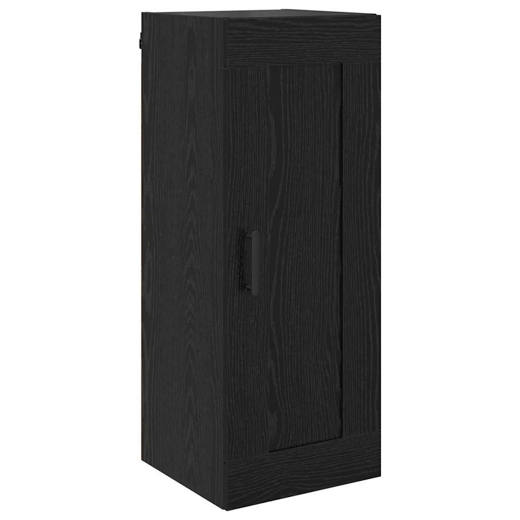 Credenza-Buffet-Armadio da cucina Rovere Nero 34,5 x 34 x 180 cm Legno multistrato 147343