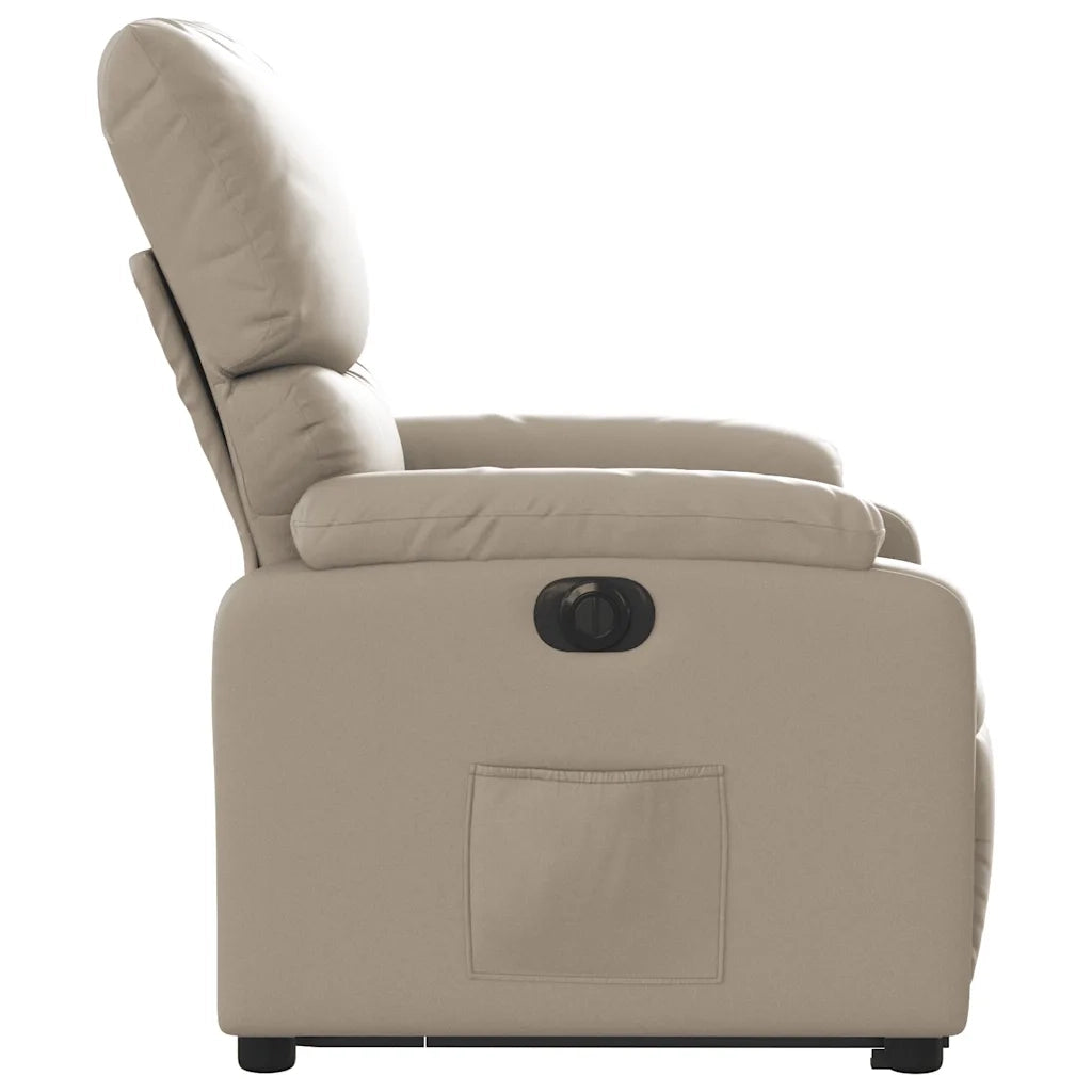Poltrona Alzapersona Reclinante Elettrica Cappuccino Similpelle 3204906