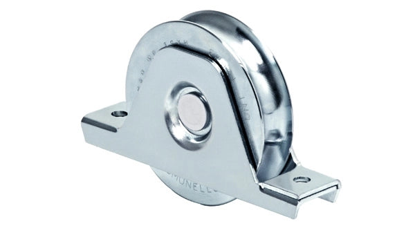 RUOTA CON SUPPORTO INTERNO PER CANCELLI GOLA TONDA 120 mm