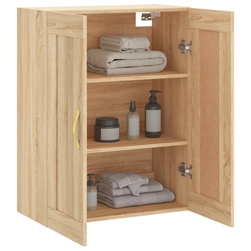Armadietto a Muro | Mobile a Parete Rovere Sonoma 69,5x34x90 cm Legno Multistrato