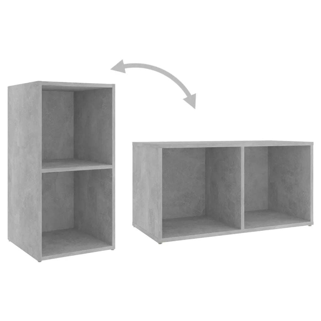 Mobili TV 2 pz Grigio Cemento 72x35x36,5cm in Legno Multistrato 3079902