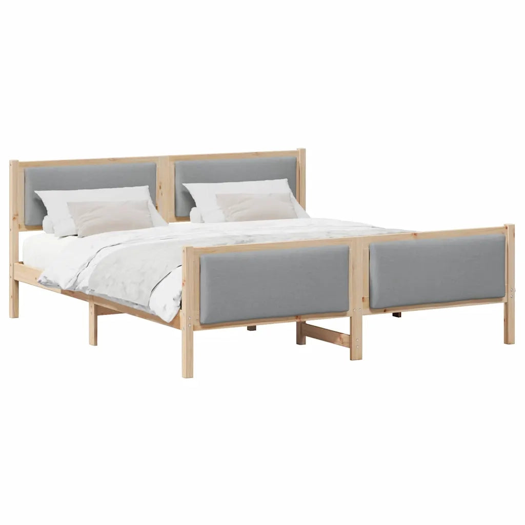 Struttura del letto-Giroletto Grigio chiaro 180 x 200 cm Tessuto 233905