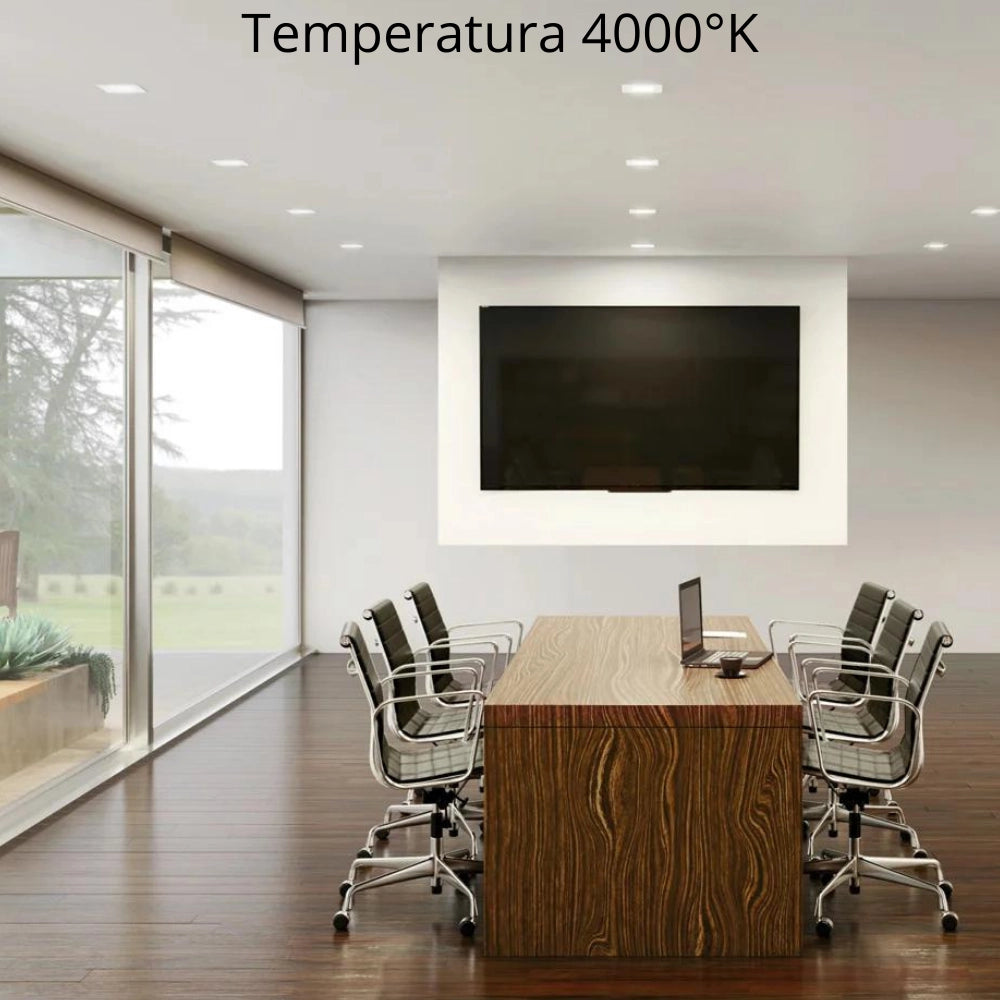 Pannello led incasso 110 cm 6watt slim tondo alimentatore incluso 6000k pezzi 3