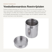 Contenitore di conservazione alimentare in acciaio inossidabile 304 - Contenitore di scorta sigillato - A prova di aria - Antibatterico - Portatile - 275 ml - Contenitore di conservazione