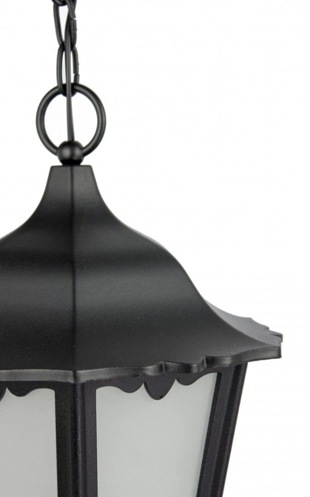 Lampada sospensione esterna Retro Ø30 nero E27 IP43