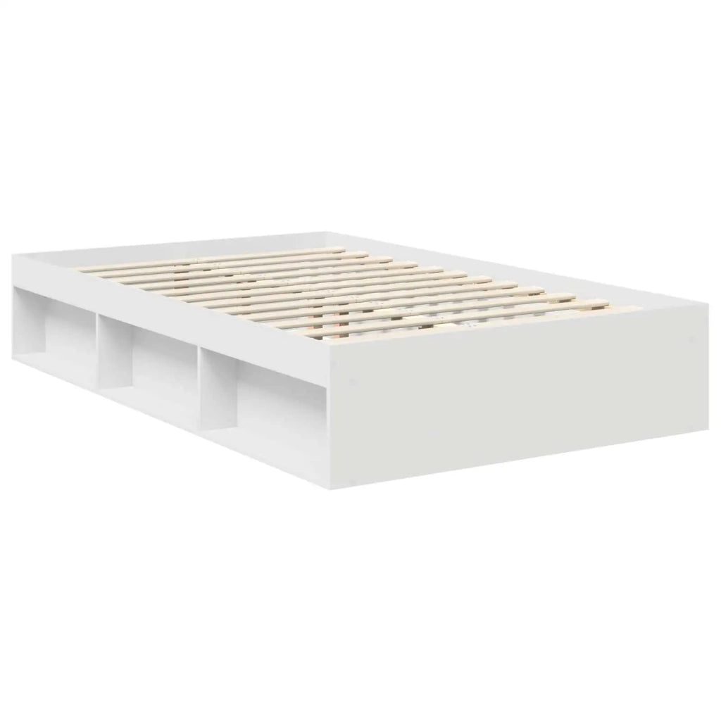 Struttura del letto Bianco 120 x 190 cm Pino massello
