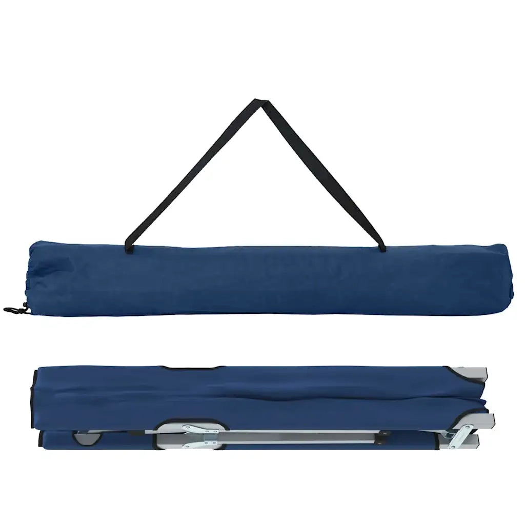Letto da campeggio pieghevole 2 pcs Blu 194 x 62,5 x 42,5 cm 42003122