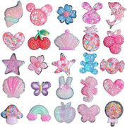 Accessori per scarpe 25 pezzi - Decorazioni per scarpe - Gioielli per scarpe - Articoli in resina - Sostenibili - Adatti a bambini - Decorazioni per scarpe