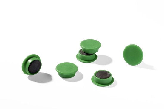 Magnetico Duro 475105 (Ø) 15 mm Circolare Verde 1 set 475105