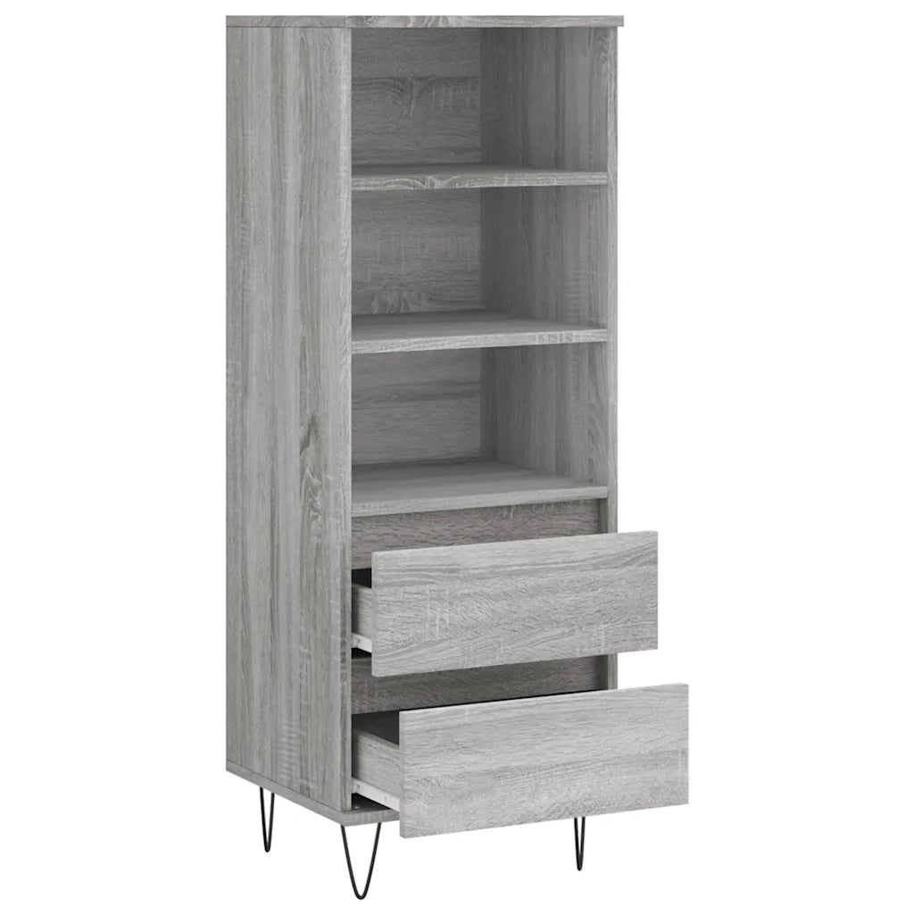 Credenza Grigio Sonoma 40x36x110 cm in Legno Multistrato 831514