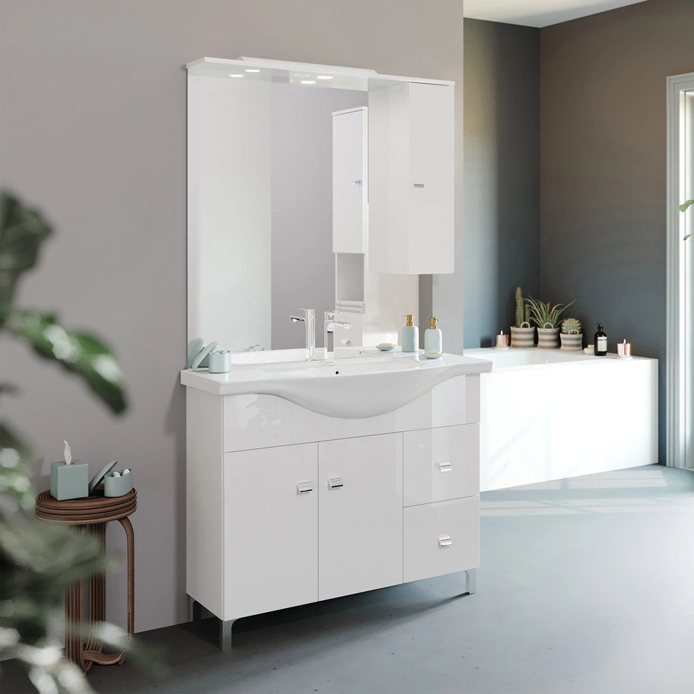 1pz mobile bagno 'smart 105' base 106 x 50 x h.88 cod:ferx.2061112nlm