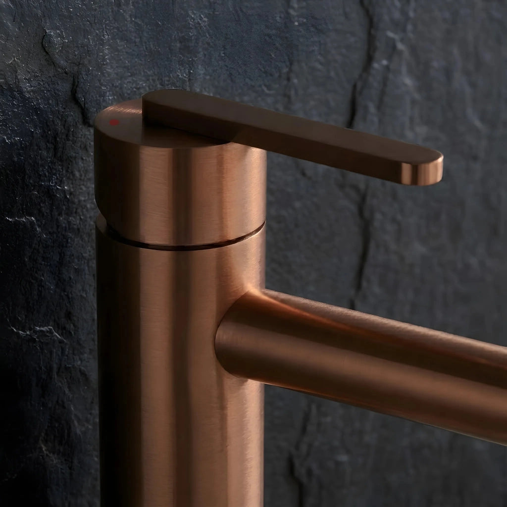 Rubinetto Da Bagno Rea Ontario Brush Copper