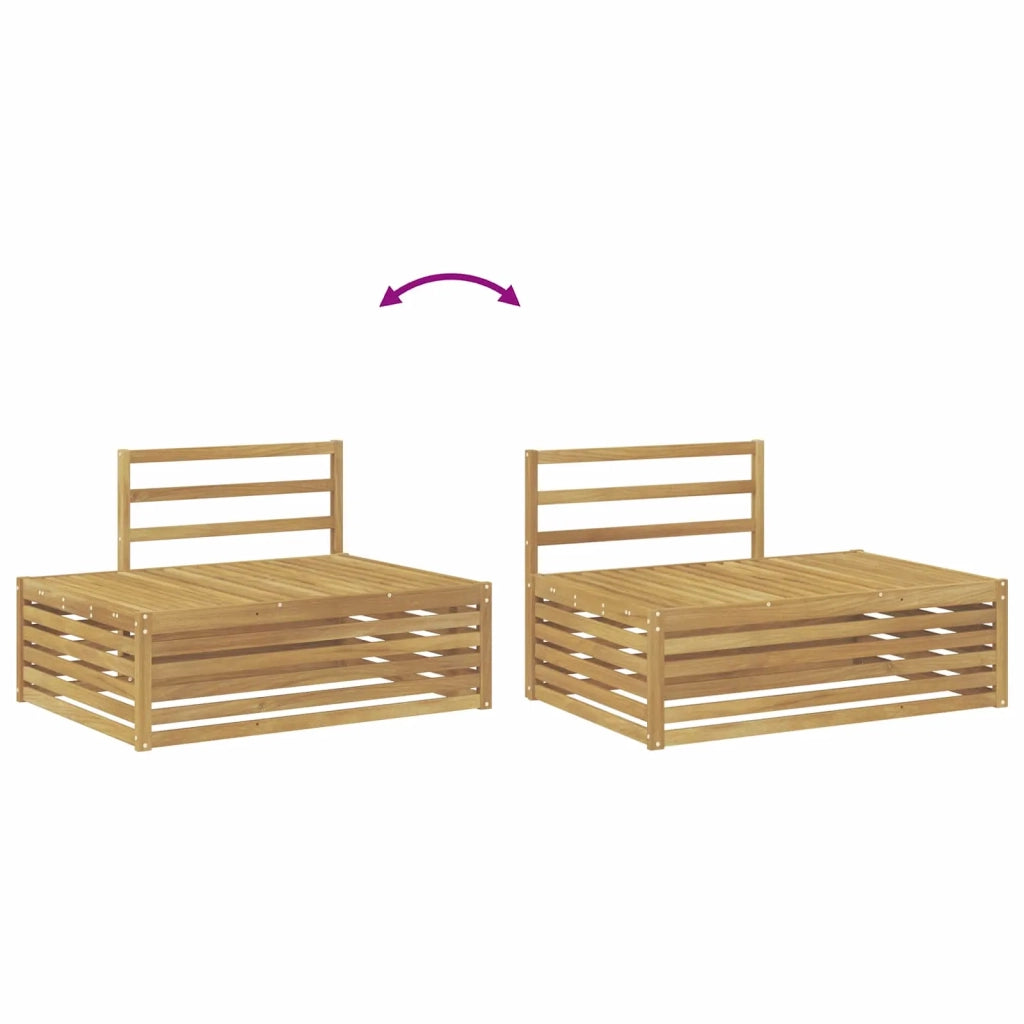 5 pz Set di divani da esterno Bianco 3391114