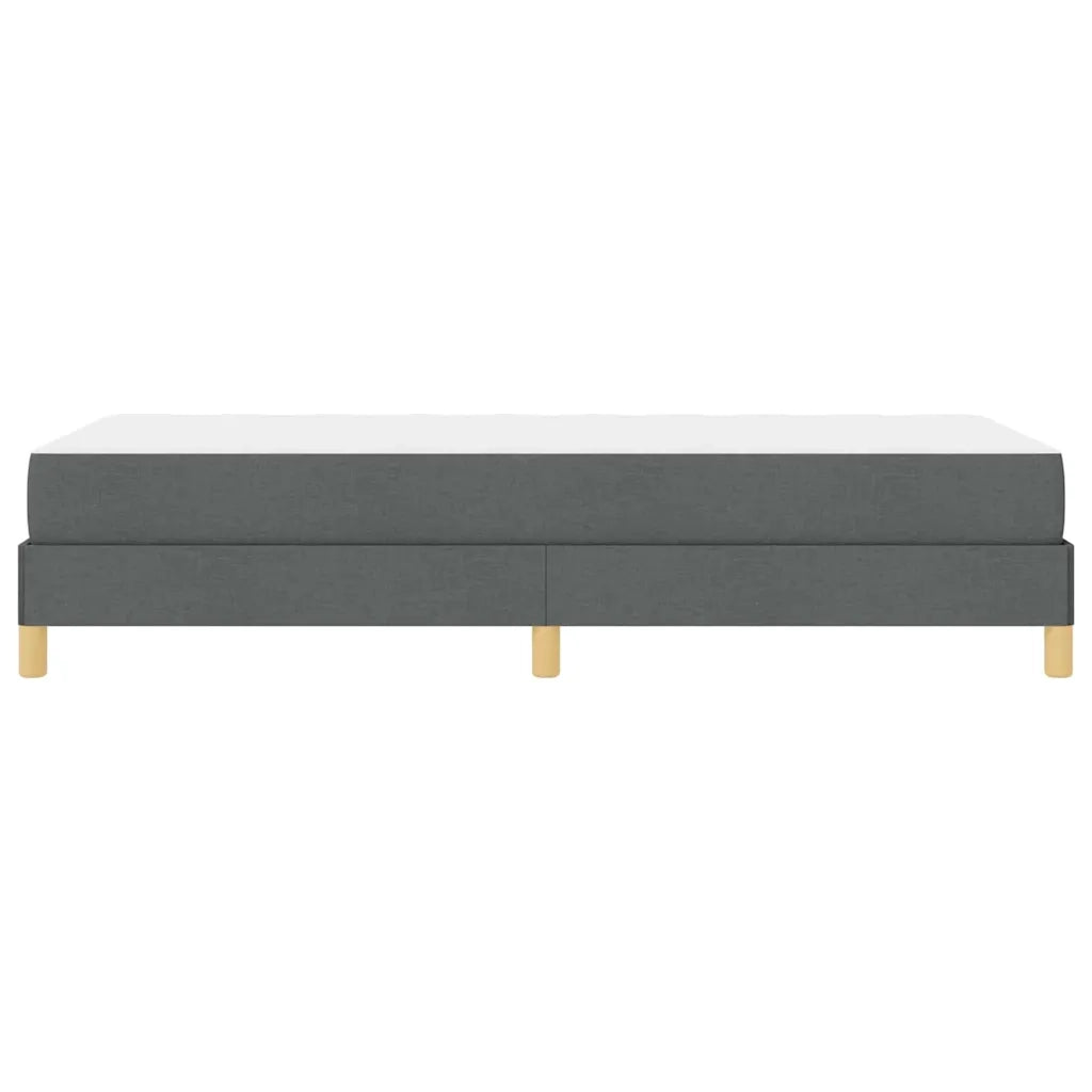 Letto a molle con materasso-Struttura Letto con Materasso Grigio scuro 100 x 200 cm Tessuto 759218