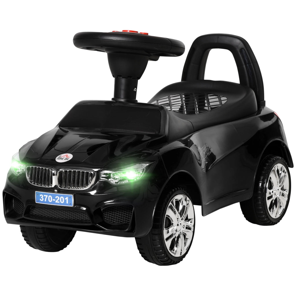 Coche Correpasillos Bambini con Musica e Cassetto ¨C Zephmum ¨C Nero