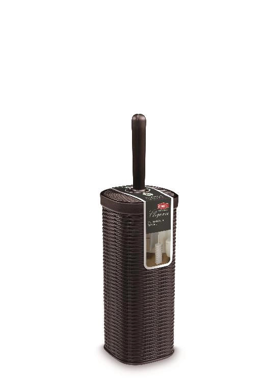 Portascopino scopino wc elegance tipo rattan moka stefanplast