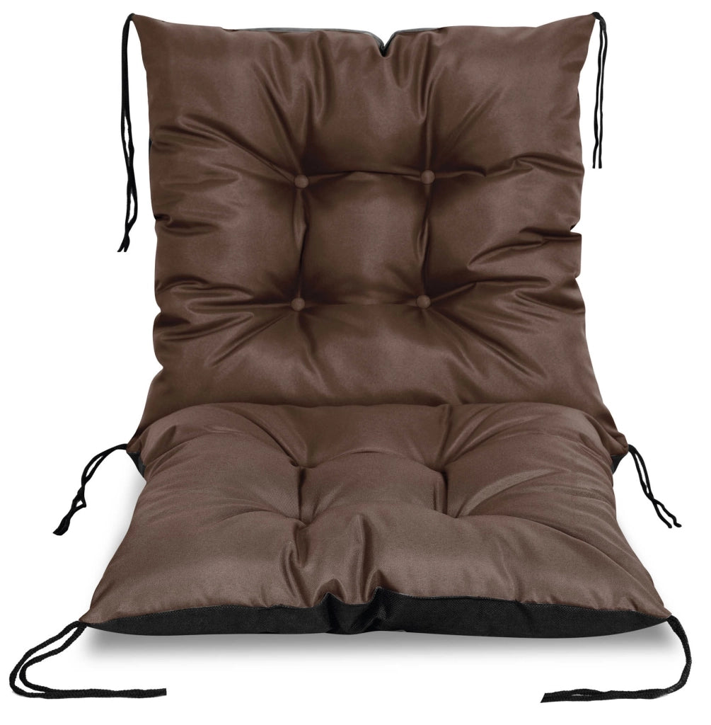 AIO FACTORY 50x50x80 cm Cuscino da giardino impermeabile marrone