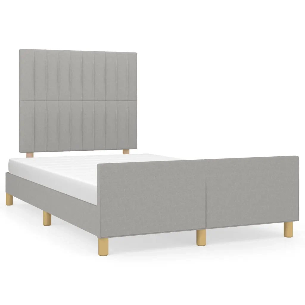 Giroletto senza Materasso-Struttura Letto Grigio Chiaro 120x200 cm Tessuto 152875
