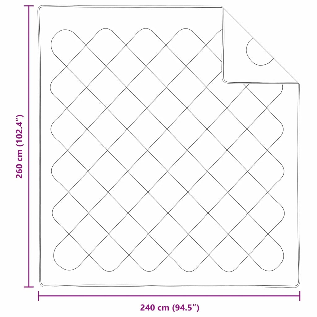 Piumone con cuscino 3 pcs Bianco Microfibra 3377409
