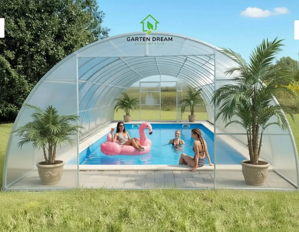 Copertura per Piscina Garten Dream SIGMA 4x12 m con Policarbonato 4 mm
