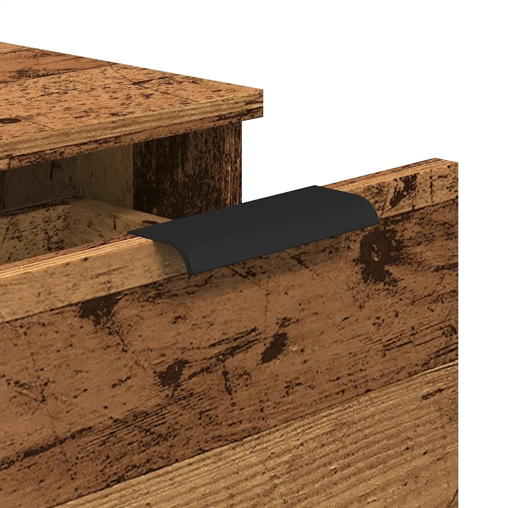 Credenze 2 pz Legno Antico 30x30x70 cm in Legno Multistrato 856956