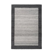 Tappeto moderno Phoenix 300 in lana grigio antracite