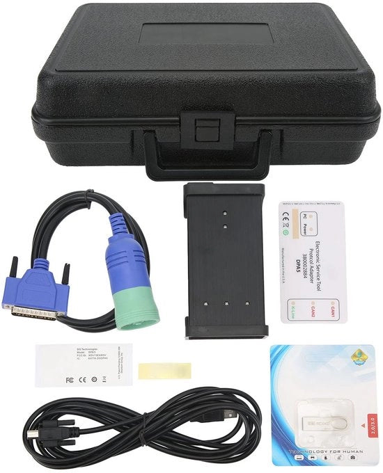 Scansionatore per Camion - Strumento Diagnostico Professionale - Supporto J2534 - Scansionatore per Camion - Materiale ABS - Facile da Usare - Supporto per Più Sistemi - Strumento di Diagnosi