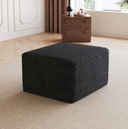 POUF 72 cm Tessuto Nero
