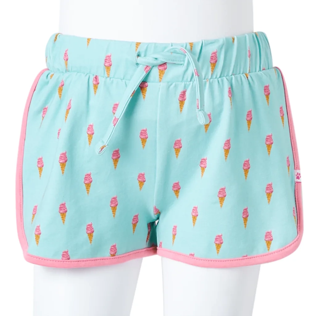 Pantaloncini per Bambini con Coulisse Menta Chiaro 140 11408