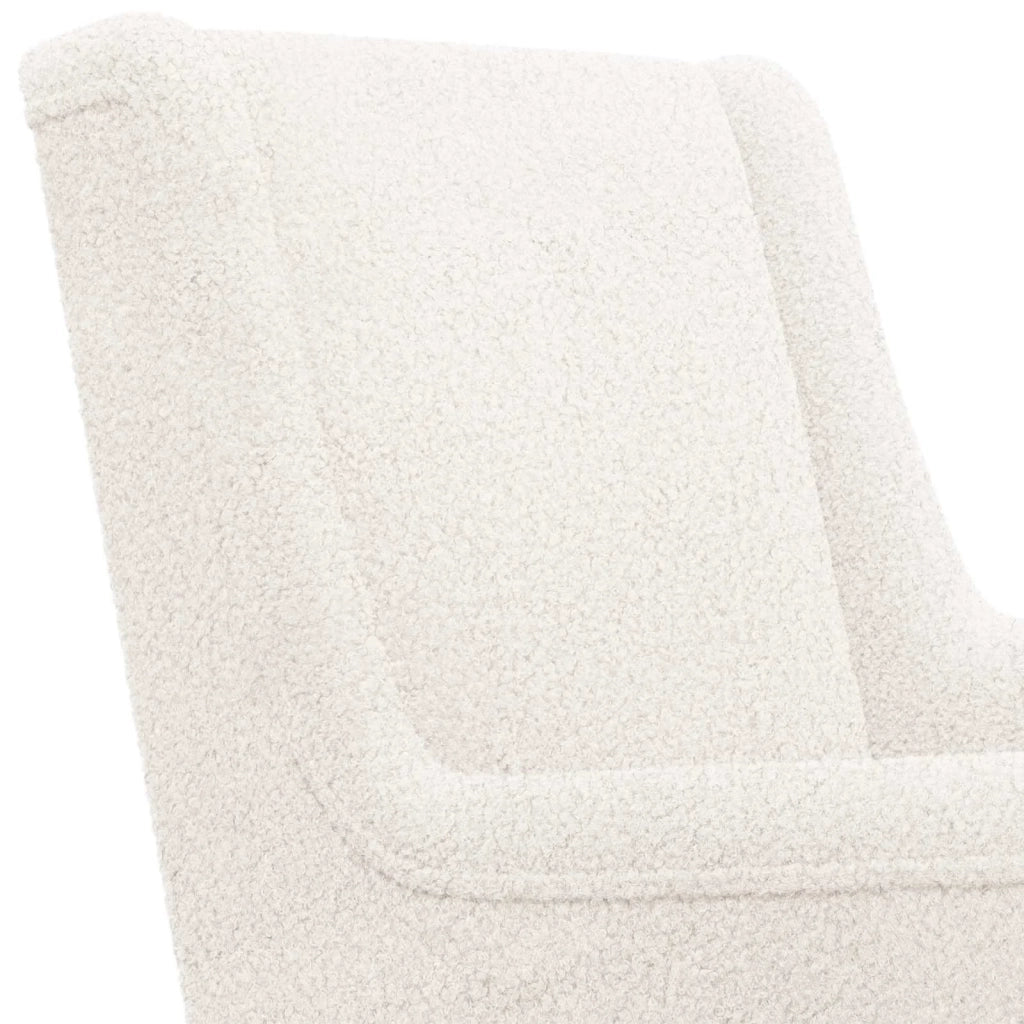 Sedia a dondolo Crema 62 x 80 x 85 cm Bouclé 42029971