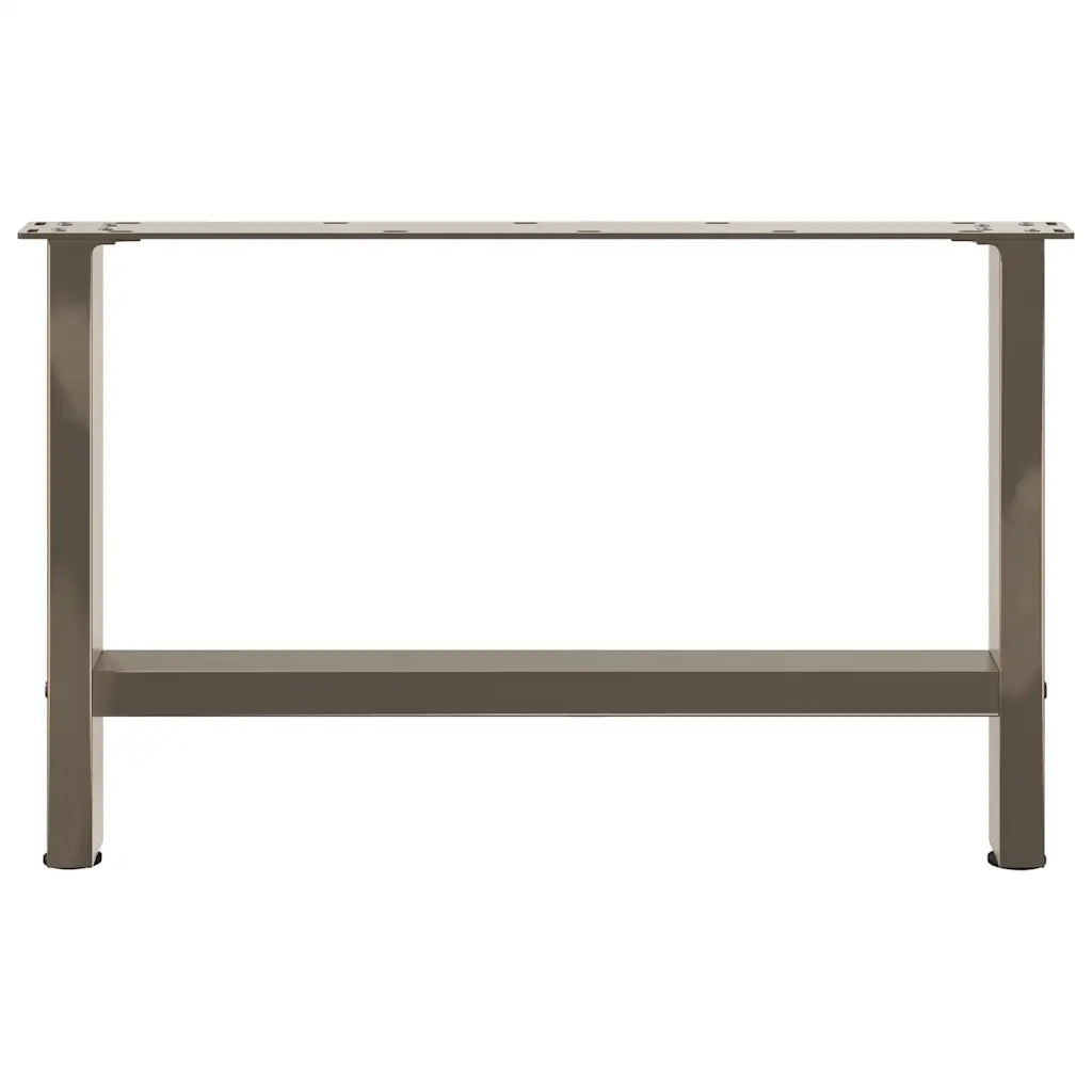 Gambe per Tavolino da Caffè in Acciaio Naturale 2 pz 70x(42-43) cm Acciaio 4013291