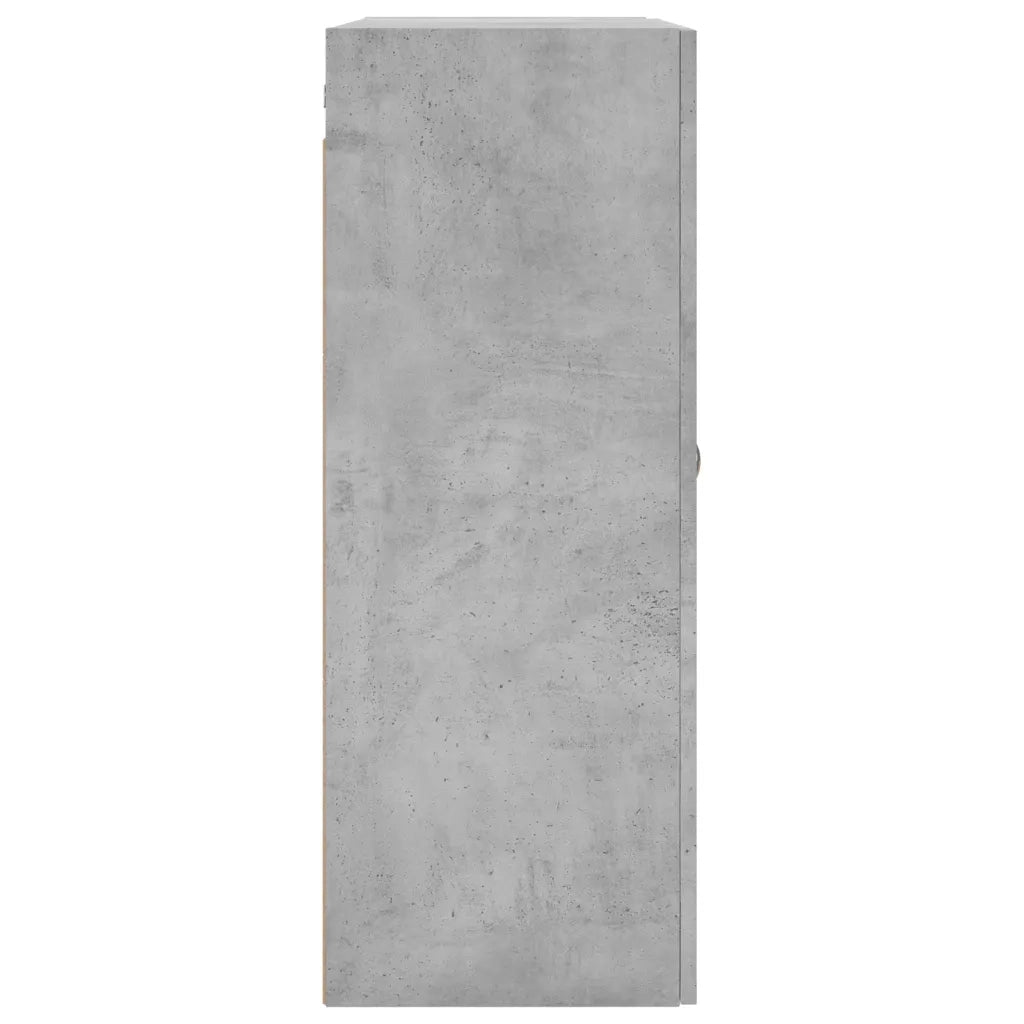 Armadietto a Muro | Mobile a Parete Grigio Cemento 69,5x34x90 cm